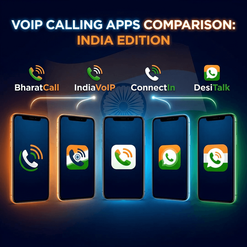 Best app to call India from USA — smartphone with India connection visual